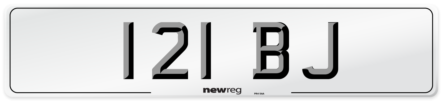 121 BJ Number Plate from New Reg